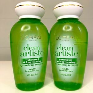 (2) L’Oréal Paris Clean Artiste Waterproof & Longwearing Eye Makeup Remover